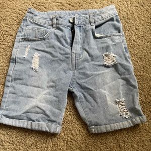Denim shorts